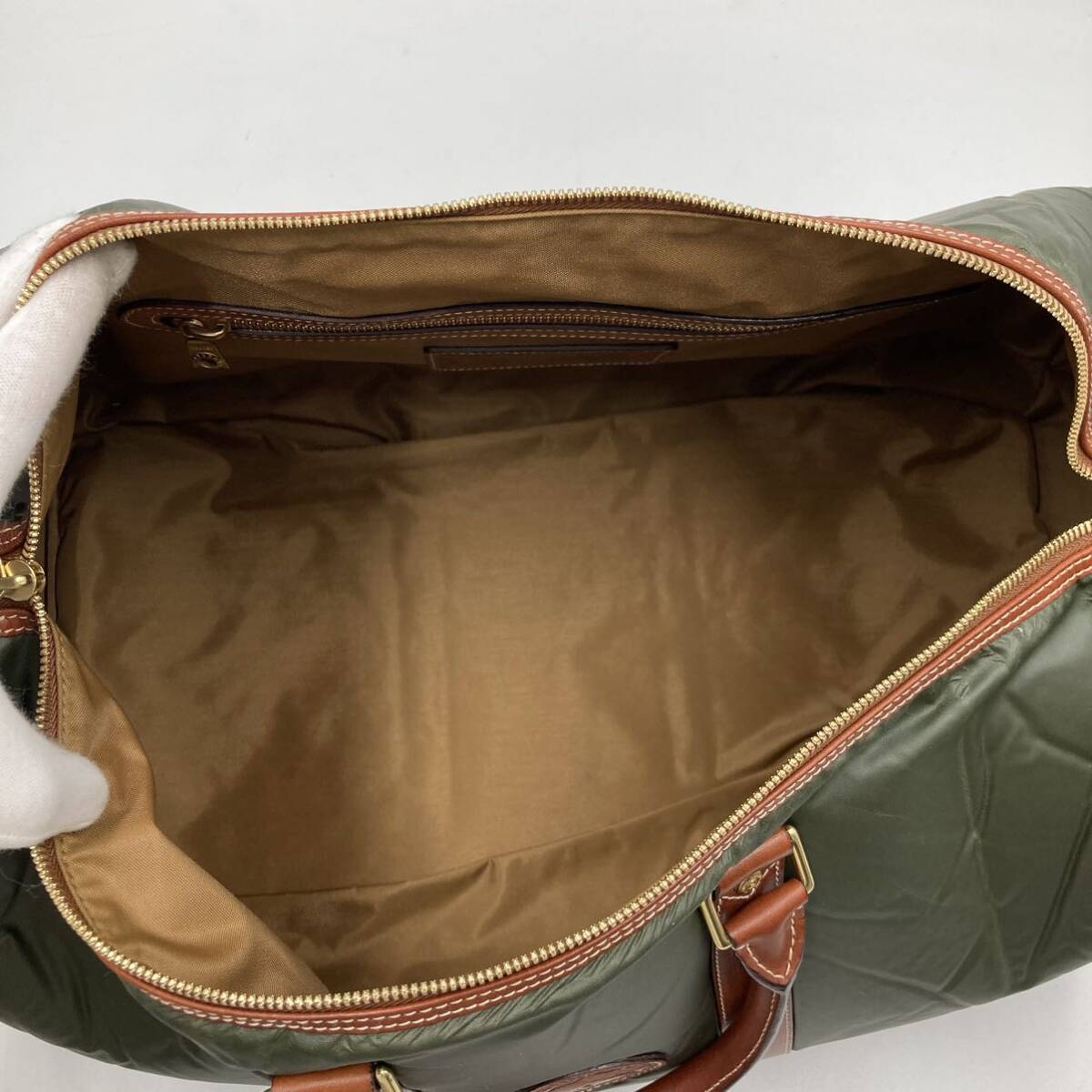 1 иен [ не использовался товар ] Hunting World HUNTING WORLD 2way сумка "Boston bag" плечо палочки .- кожа натуральная кожа мужской бизнес путешествие большая вместимость 