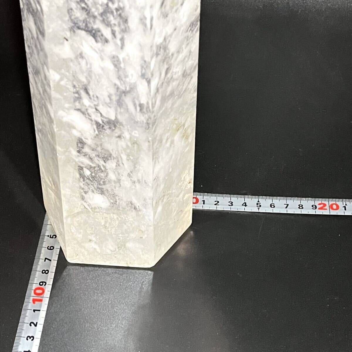 天然水晶　六角柱　置物 天然石 重量約5.24kg_画像7