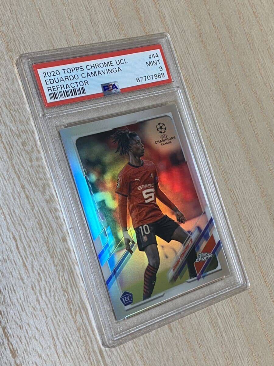 ◆PSA 9 MINT/鑑定品◆ 2020-21 Topps Chrome UCL Refractor 【 Eduardo Camavinga ( エドゥアルド・カマヴィンガ ) 】 RC ルーキーカード_画像1