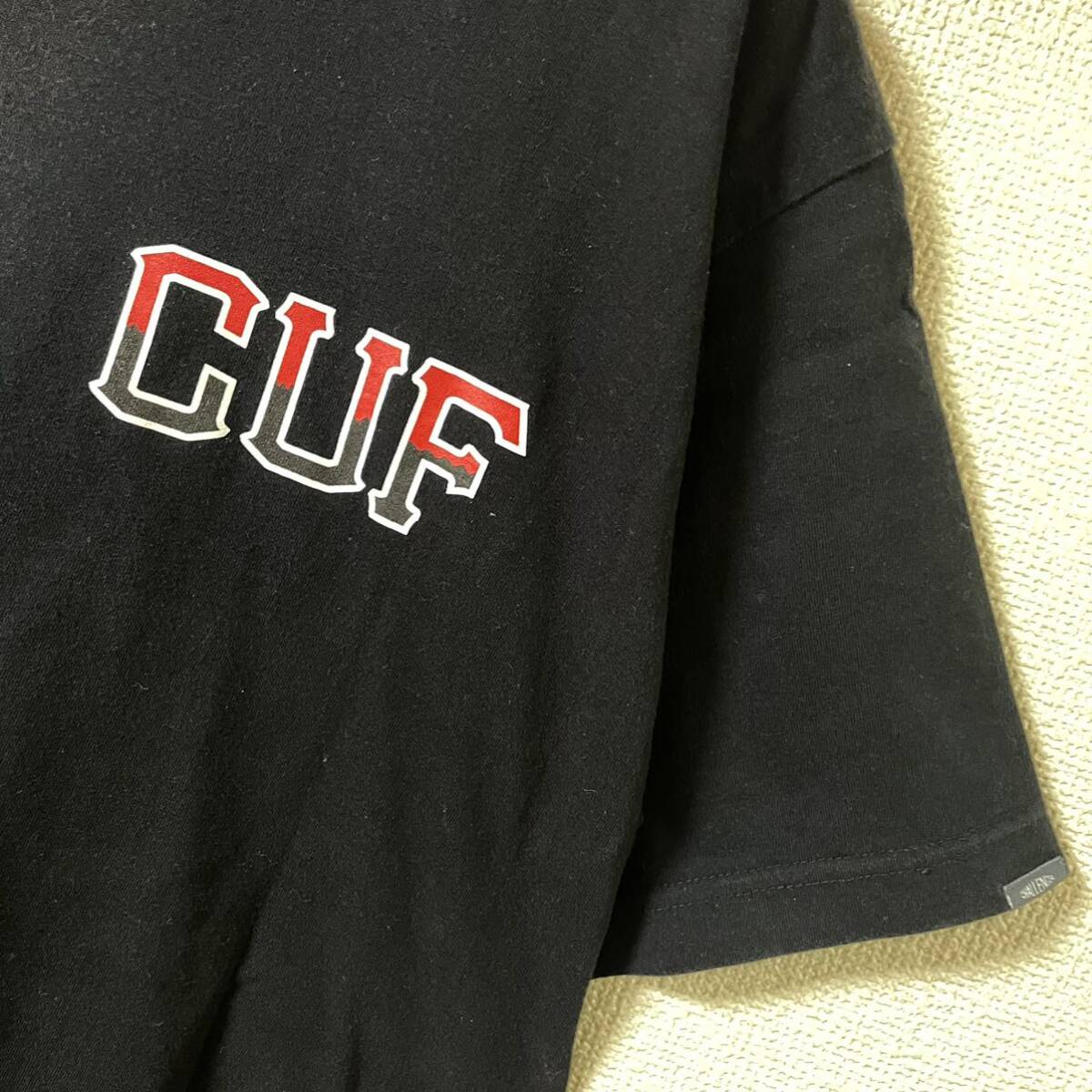 HUF×CHALLENGER CUF TEE チャレンジャー ハフ 半袖 Tシャツ Mサイズ ブラックの画像4