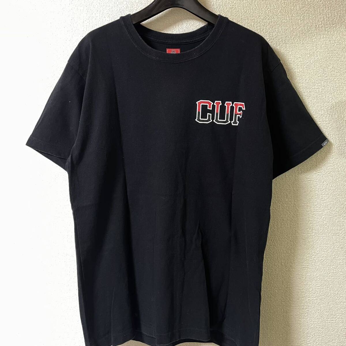 HUF×CHALLENGER CUF TEE チャレンジャー ハフ 半袖 Tシャツ Mサイズ ブラックの画像2