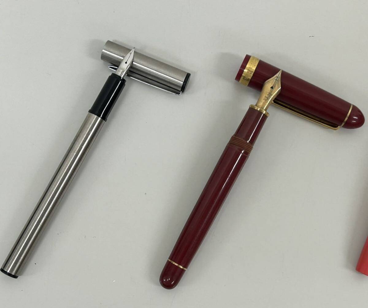 1円〜 万年筆 ボールペン シャープペンシル まとめ 12点 PILOT PLATINAM SHEAFFER CROSS 14K 18K 585 750 パイロット プラチナ 筆記具 の画像2