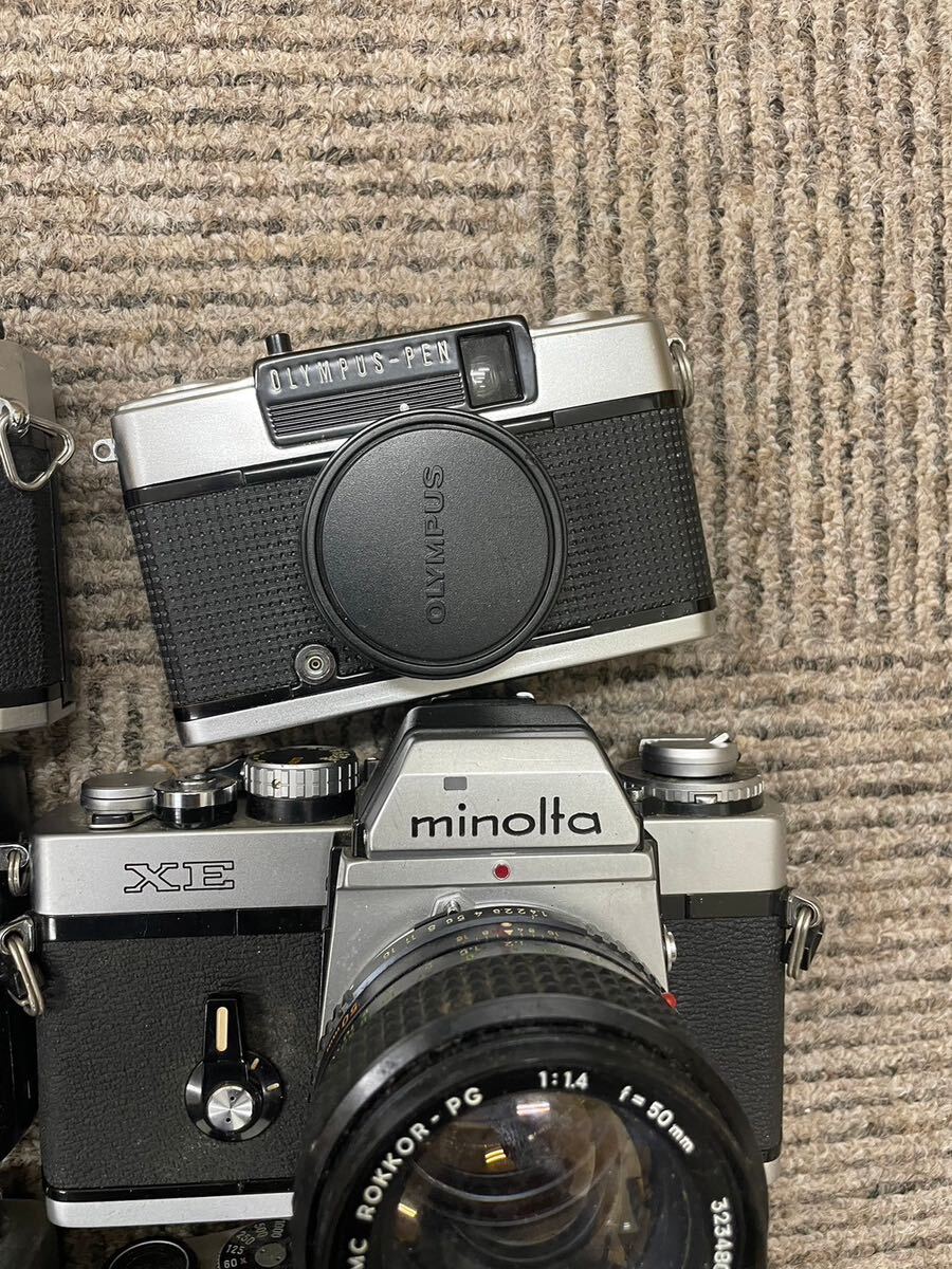 1円～ジャンク カメラ フィルムカメラ まとめ オリンパス35 PEN ミノルタ FUJICA SRT101 キャノン KONICA ASAHI PENTAX レトロ の画像4