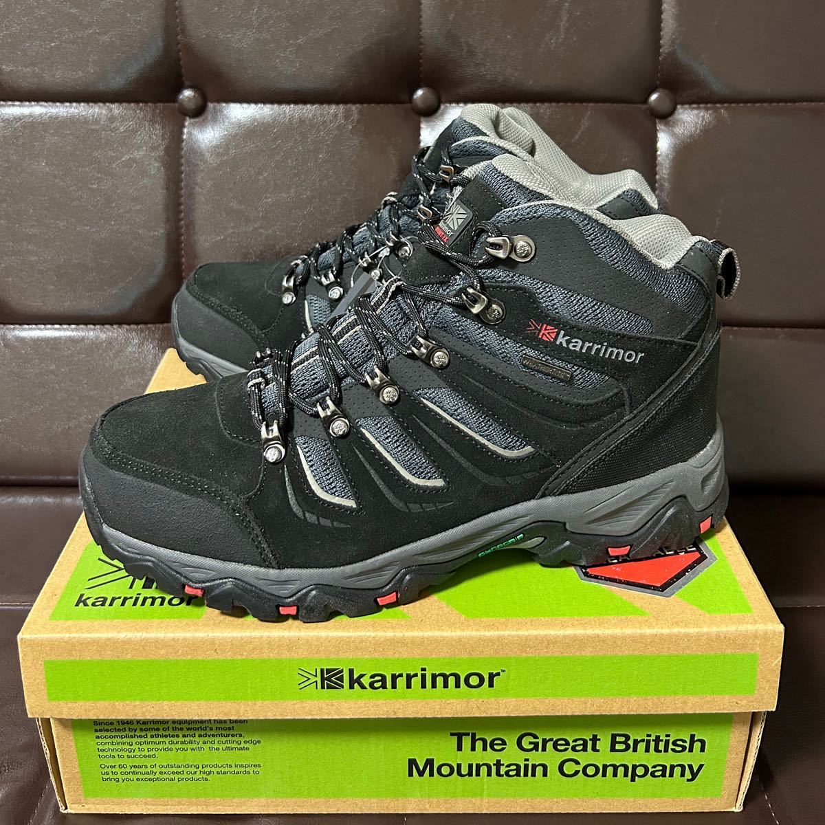  новый товар!Karrimor Karrimor Mount Mid9weathertite натуральная кожа водонепроницаемый походная обувь 27.5cm черный weathertite водонепроницаемый DYNAGRIP подошва 