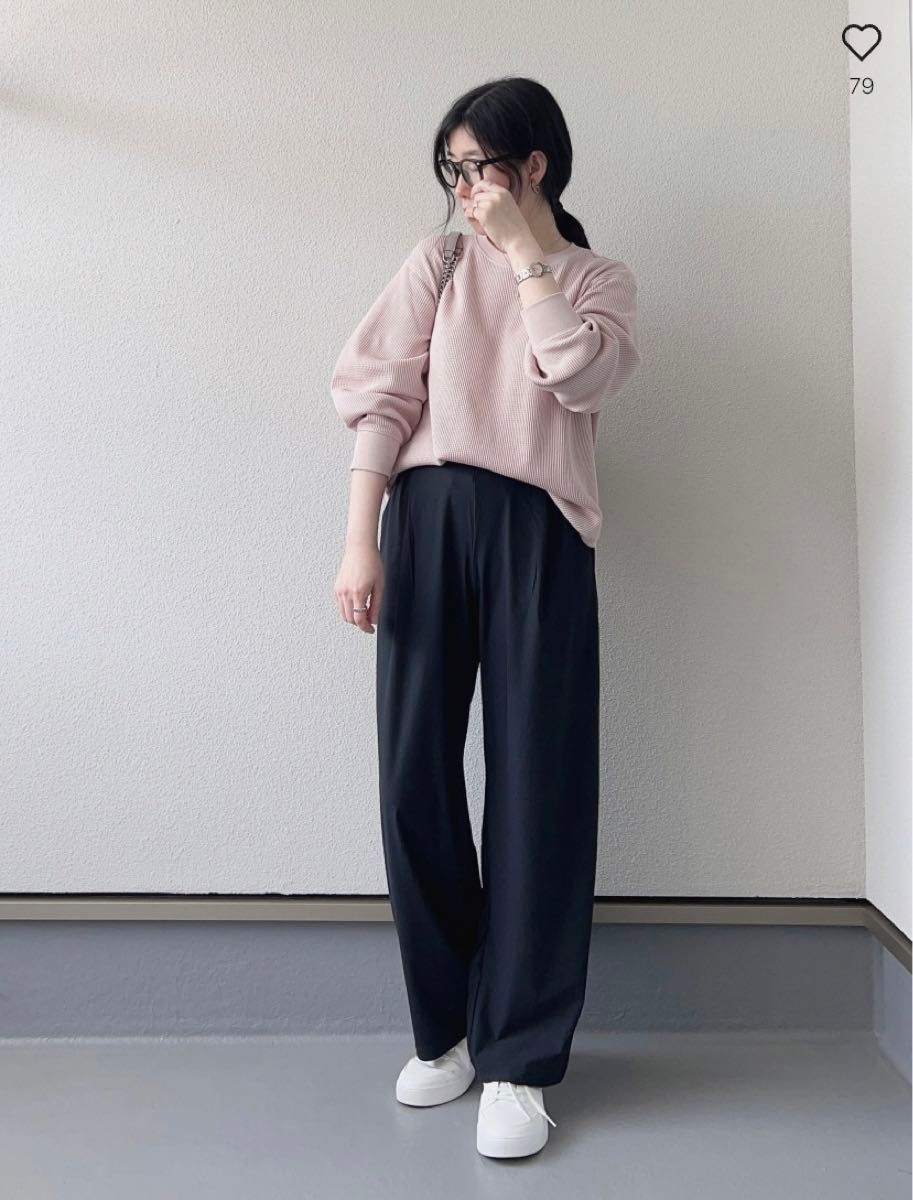 UNIQLO ユニクロ ワッフルクルーネックT ピンク Mサイズ 新品 UNIQLO ユニクロ ワッフルクルーネックT ピンク Mサイズ 新品