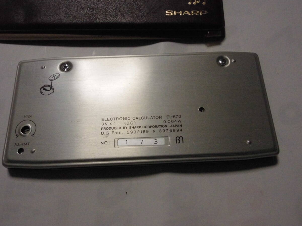 レア SHARP  ポケット ドレミカル  ELSI MATE  EL-670 美品の画像4