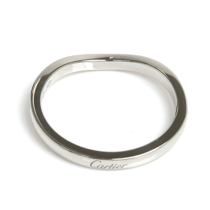 人気ブランドバ40代 CARTIER 27500円 カルティエ カーブ バレリーナ Pt950プラチナ プラチナ