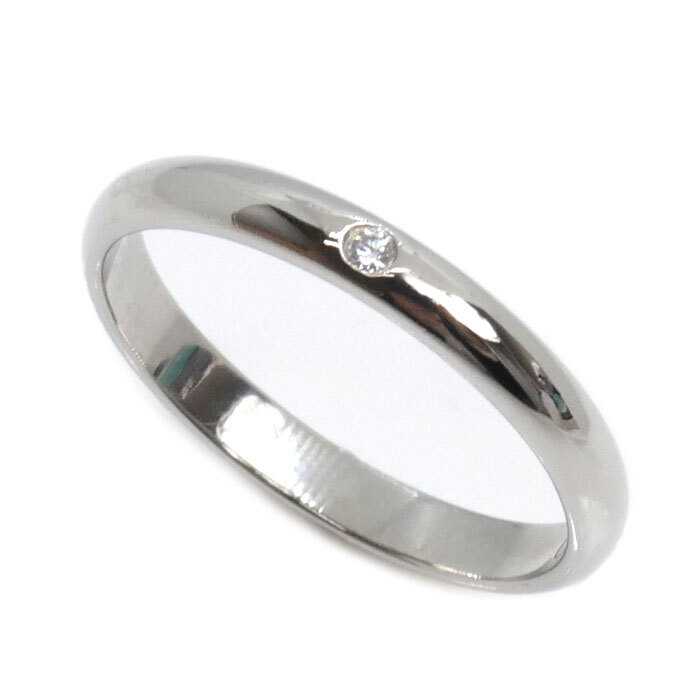 最大80%オフ CARTIER カルティエ Pt950プラチナ 1895 ウェディング 1PD リング・指輪 B4057751 ダイヤモンド 11号 51 2.9g レディース 中古 美品 プラチナ
