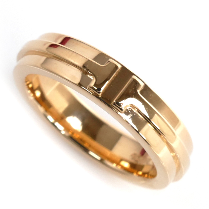 【楽ギフ_のし宛書】 TIFFANY&Co. 美品 中古 レディース 7.1g 9号 60151329 リング・指輪 ナロー TWO T ピンクゴールド K18PG ティファニー ピンクゴールド