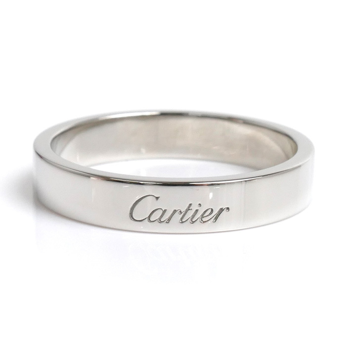CARTIER カルティエ Pt950プラチナ エングレーブド リング リング・指輪 B4098160 19.5号 60 7.6g メンズ 中古 美品_画像3