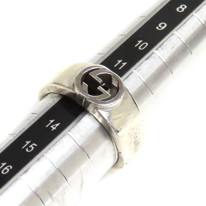 GUCCI グッチ シルバー925 インターロッキングG リング・指輪 13号 6.2g メンズ 中古_画像6