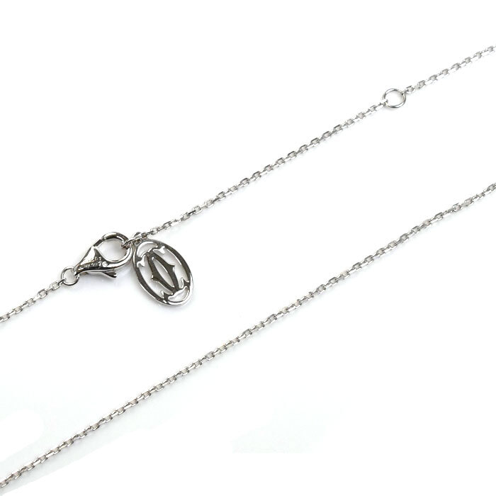 CARTIER Cartier K18WG white gold Cdu Cartier diamond necklace CRN7413700 diamond 0.23ct lady's used beautiful goods 