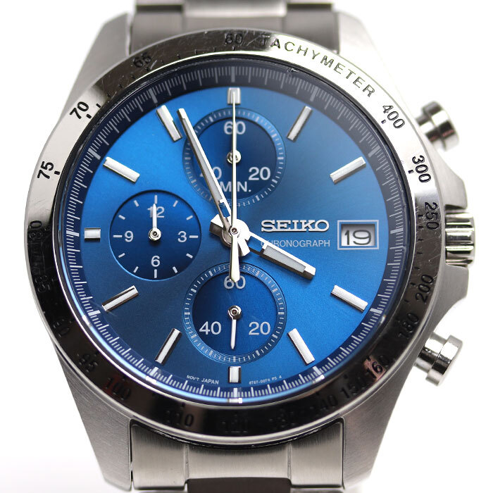 SEIKO セイコー スピリット クロノグラフ 腕時計 電池式 SBTR023/8T67-00C0 メンズ 中古_画像1