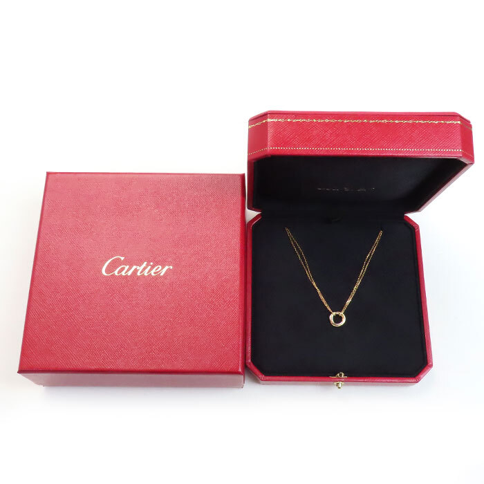 CARTIER Cartier K18YG/PG/WG Suite toliniti necklace B7218200 4.1g 41-39-37cm lady's used beautiful goods 