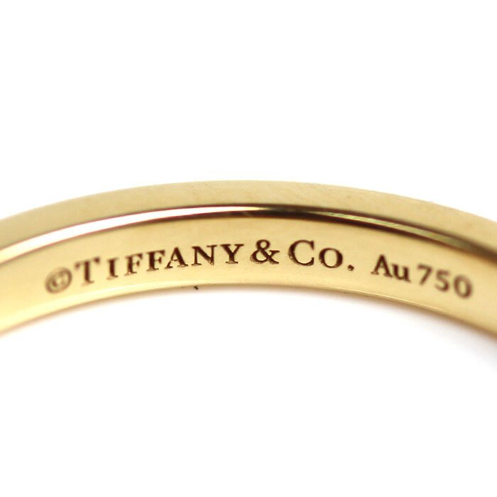 TIFFANY&Co. ティファニー K18YG イエローゴールド クラシックバンド 3P ダイヤ リング・指輪 61001549 ダイヤモンド 9号 中古 美品の画像5