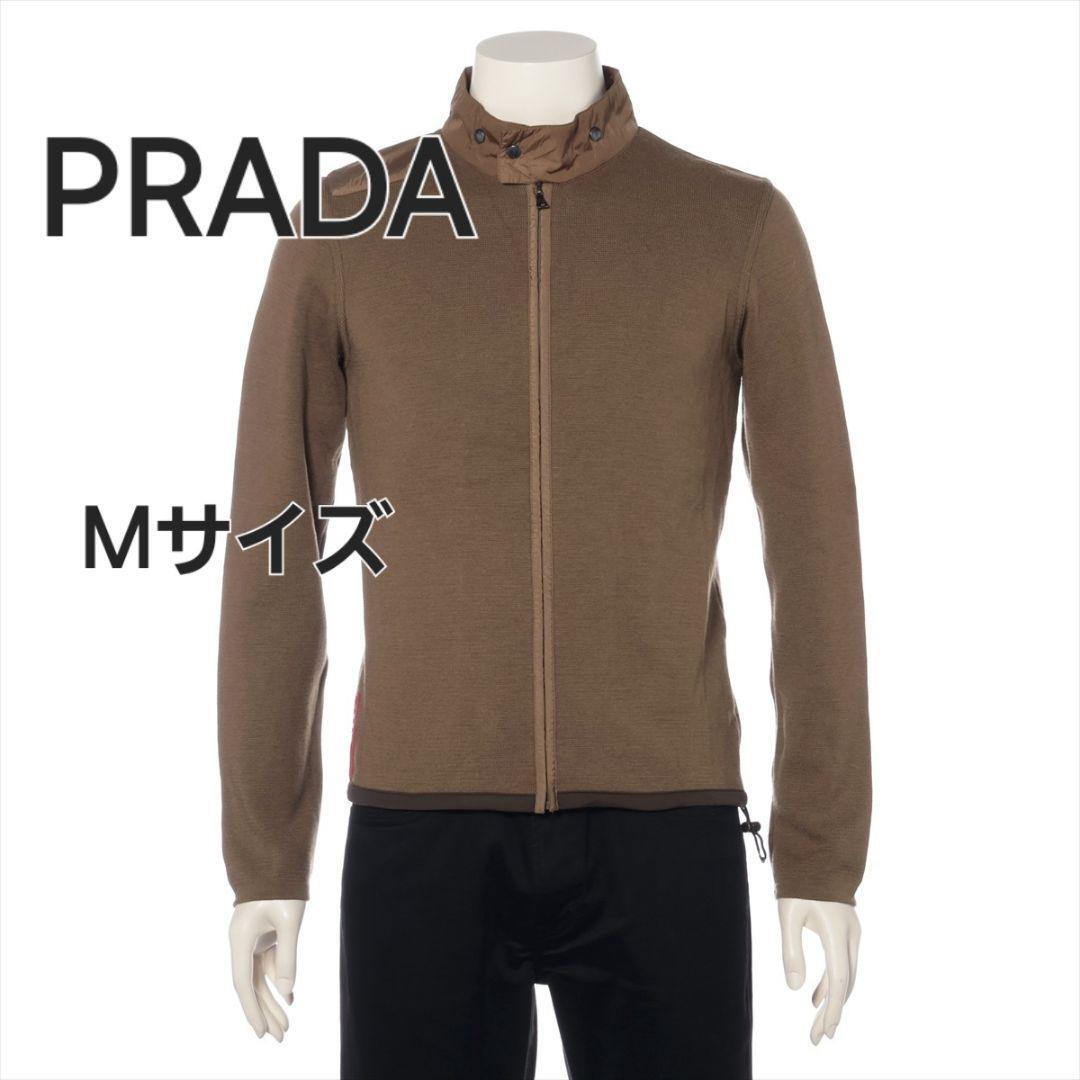 PRADA プラダ ニットジャケット ジップアップ Mサイズ(46)_画像1