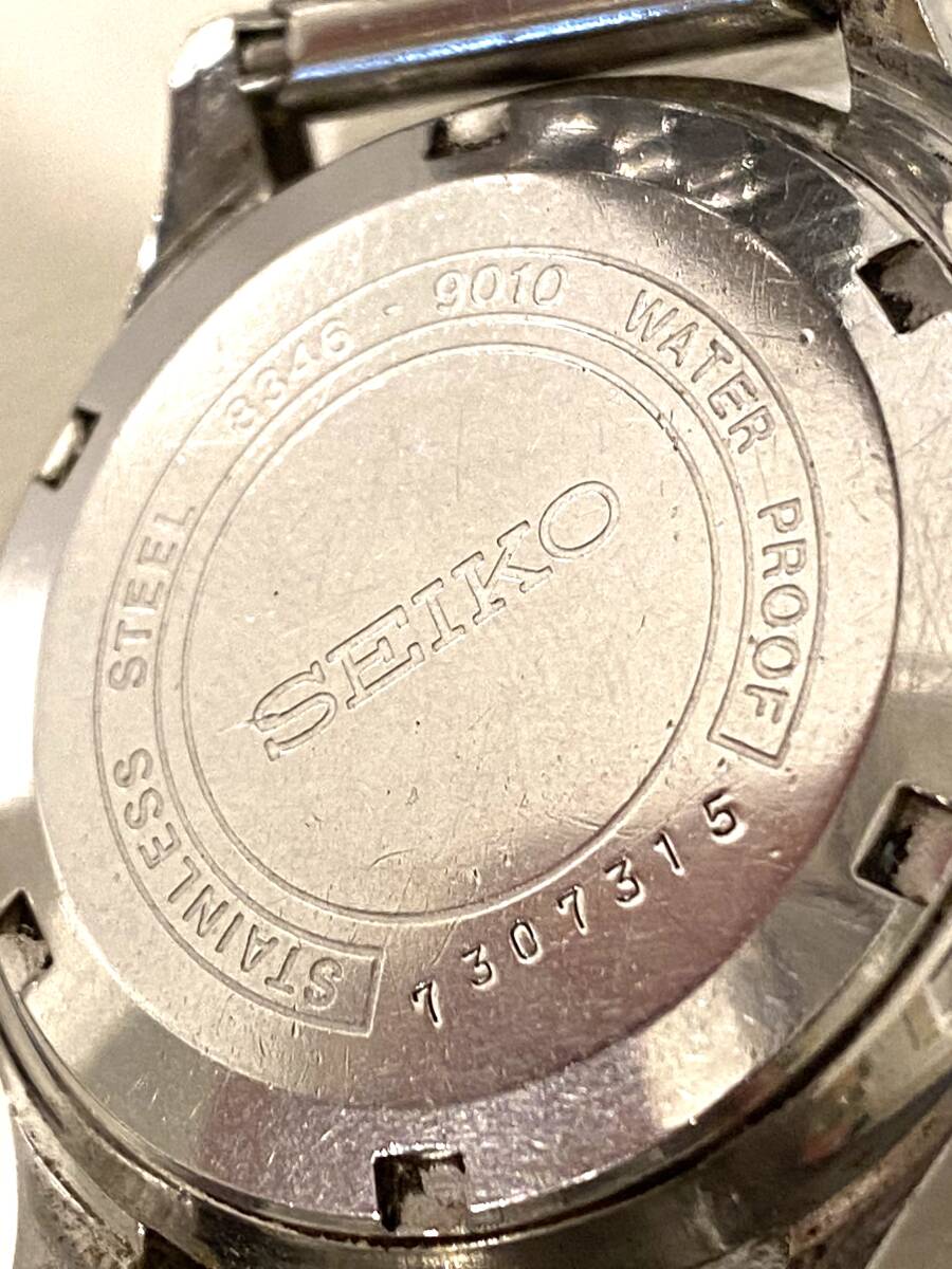 【現状品】SEIKO セイコー BUSINESS-A DIASHOCK 27JEWELS 腕時計 自動巻き 8346 9010 ケースなしの画像2