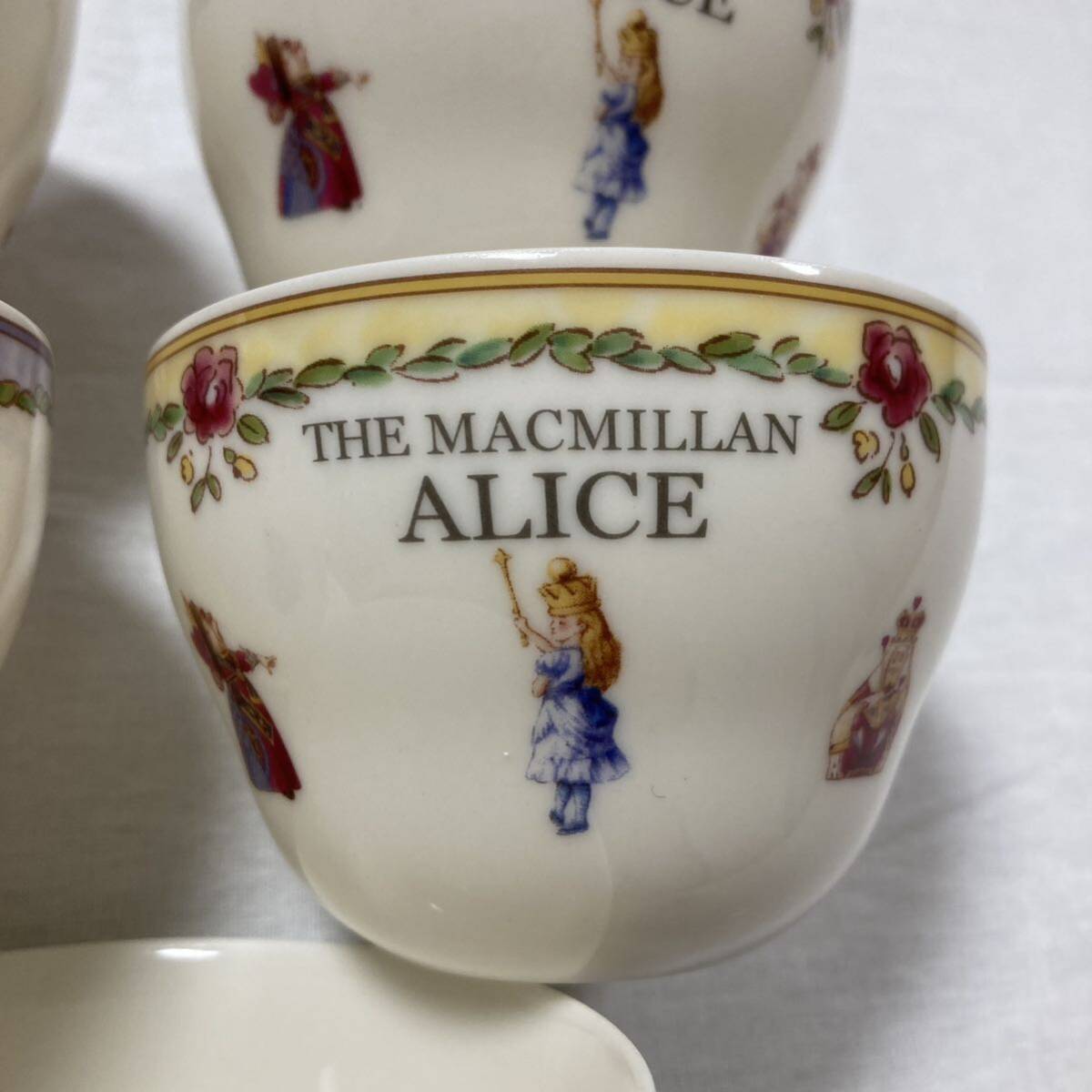 不思議の国のアリス THE MACMILLAN 陶器 カップ 5色セット マクミラン MAEBATA マエバタ フリーカップの画像5