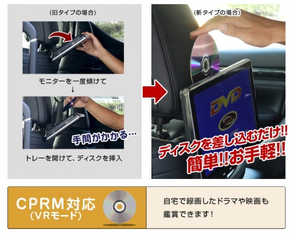 【 アウトレット 】11.6インチ 車載用モニター DVDプレイヤー 後部座席 車用 高画質 モニター HDMI 簡単 取付 スマホ対応 iPhone対応の画像5