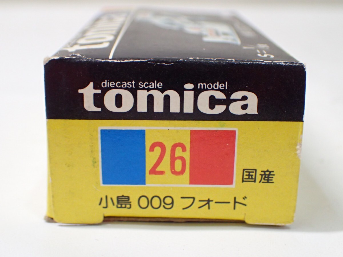 m2313 / 未使用 保管品 トミカ 日本製 No.26 小島 009 フォード 黒箱 トミー TOMY TOMICA KOJIMA FORD 当時物 現状品の画像3
