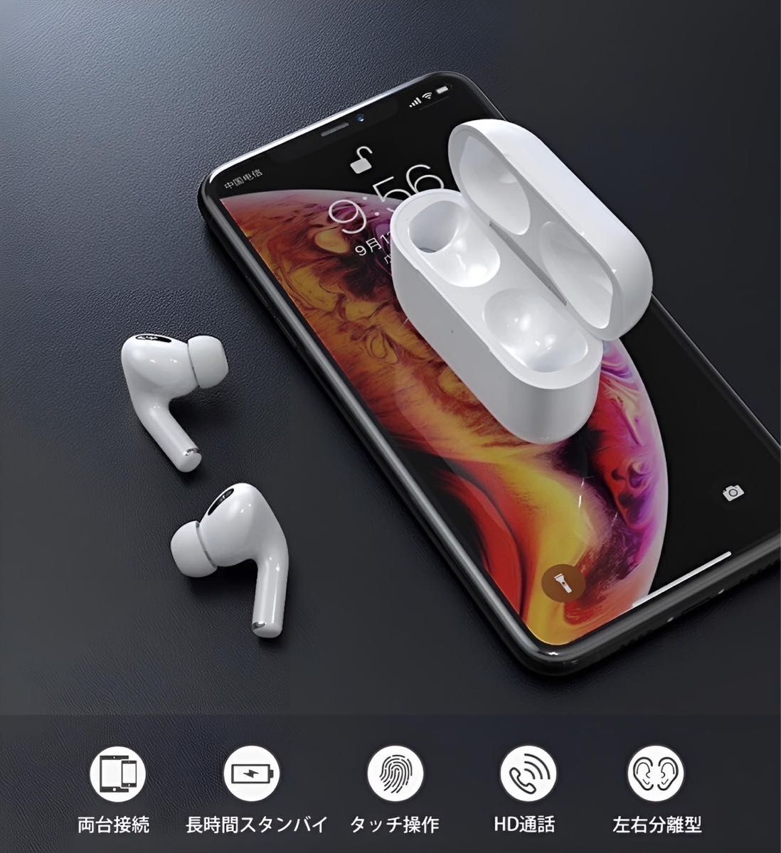 AirPods Airpodspro pro 互換品 ワイヤレスイヤホンBluetooth イヤホン 防水 最新 高音質