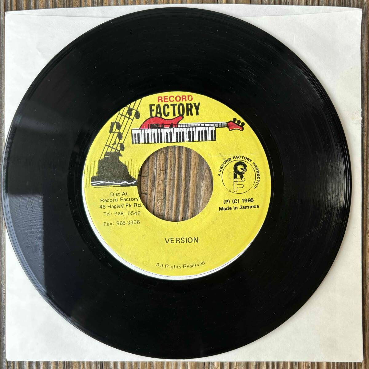 ★1995！ド渋のSWING EASY riddim！マイナー曲ながら激おススメ！【Sanchez - Be With I Jah Jah】7inch Record Factory JAの画像3