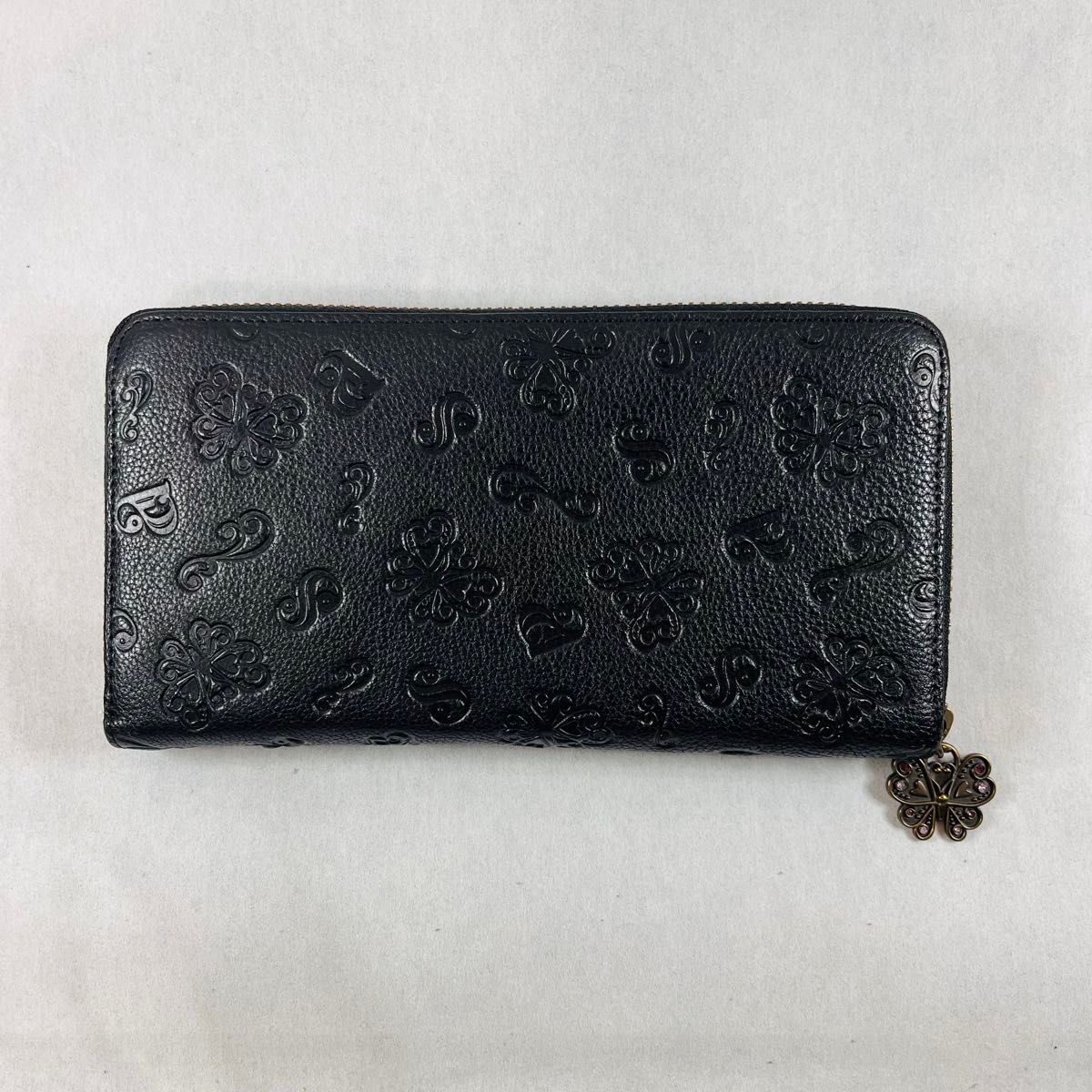 ANNA SUI アナスイ 財布 長財布 ダリア 黒 ブラック 花柄