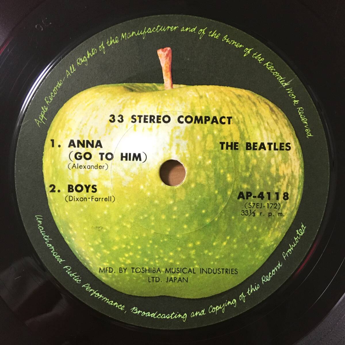 東芝 アップル赤盤 7inch EMI(H) 600円】 ザ・ビートルズ THE 東芝 アップル赤盤 7inch EMI(H) 600円】 ザ・ビートルズ THE