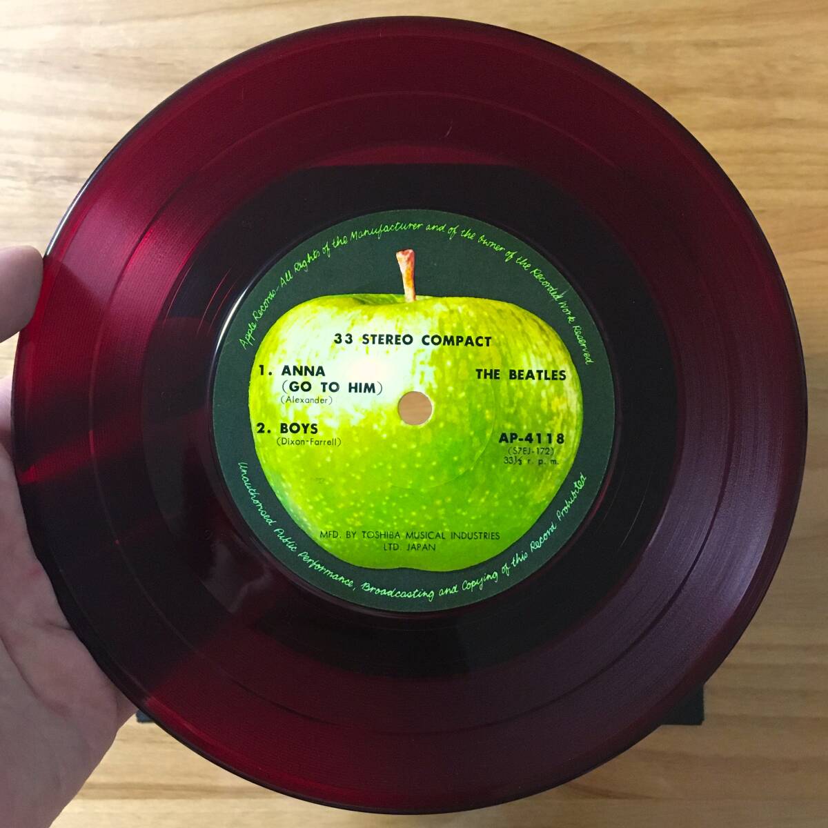 東芝 アップル赤盤 7inch EMI(H) 600円】 ザ・ビートルズ THE 東芝 アップル赤盤 7inch EMI(H) 600円】 ザ・ビートルズ THE