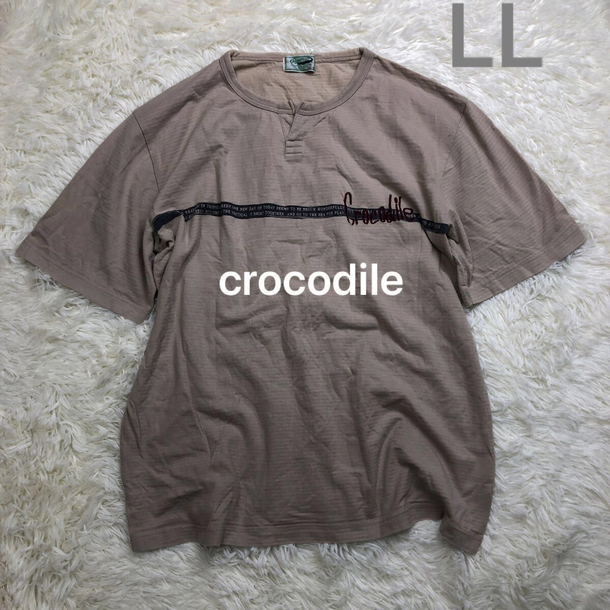 crocodile クロコダイル　Tシャツ　LL 大きいサイズ　メンズ　ティシャツ　オーバーサイズ