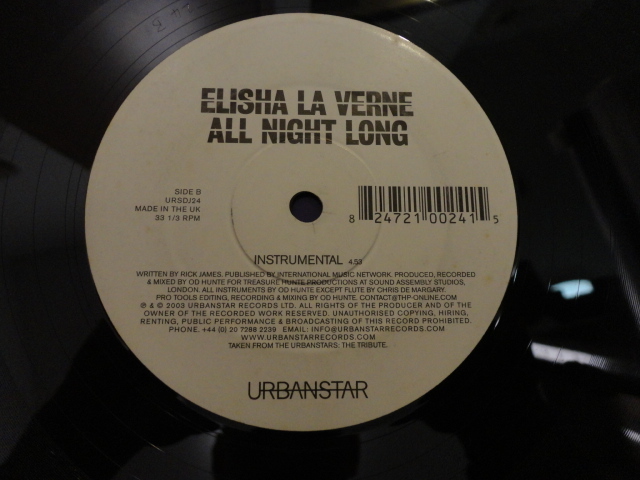Elisha La Verne - All Night Long オリジナル原盤 レア 12 スムースR&B 名曲 MARY JANE GIRLSカバー　視聴_画像4