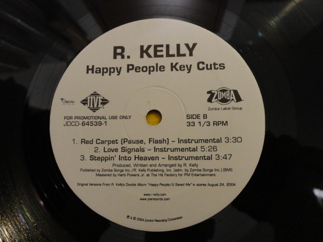 R. Kelly - Happy People Key Cuts オリジナル原盤 PROMO 2枚組 名曲満載 メロウ SMOOTH R&B _画像4