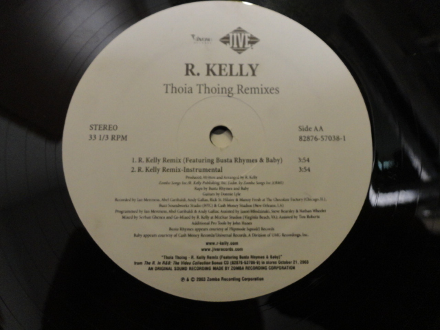 R. Kelly - Thoia Thoing 2枚セット オリジナル原盤 12 Remixes & Original 中毒性高いアッパーR&B　視聴_画像5