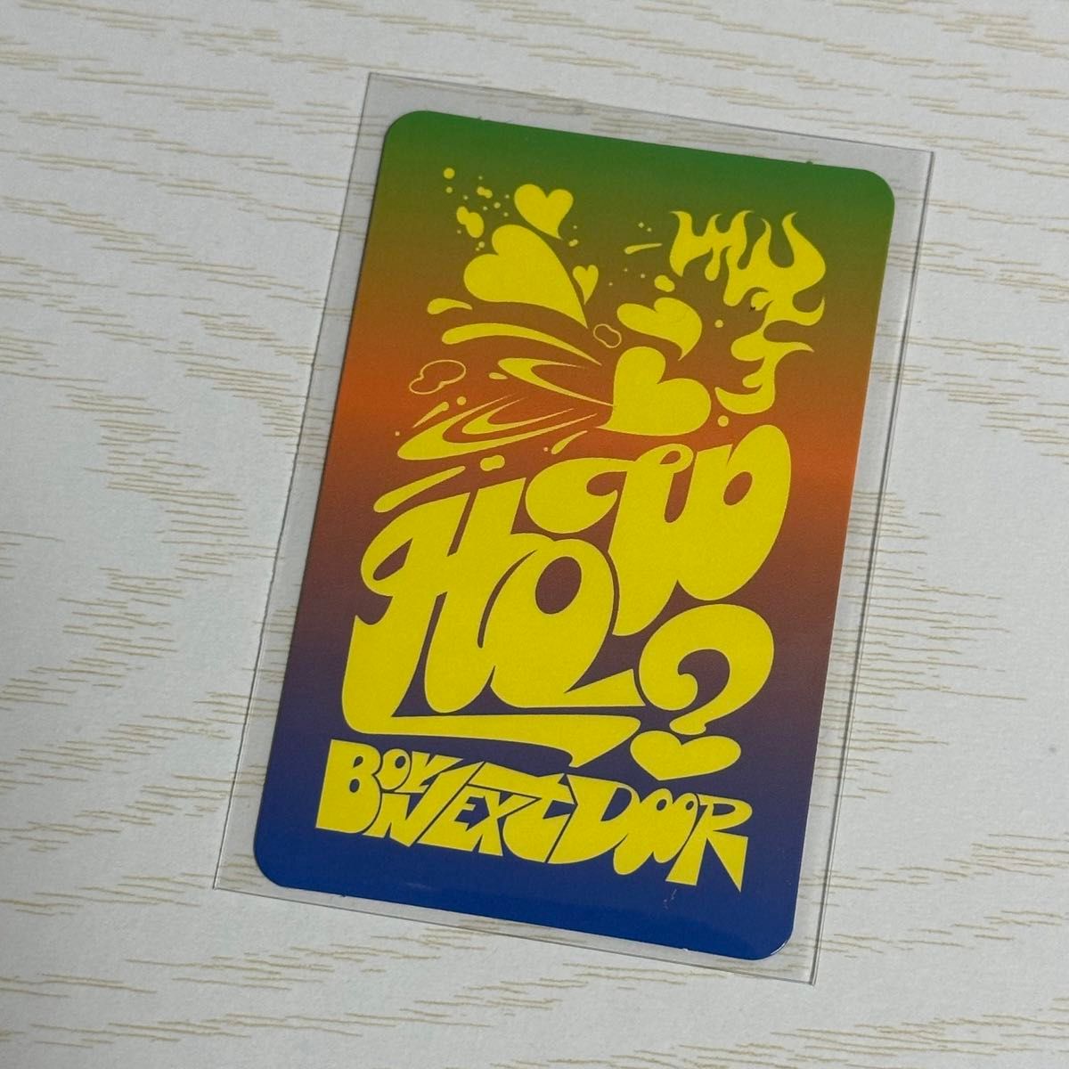 BOYNEXTDOOR 2nd EP HOW CU特典 フォトカード トレカ リウ BOYNEXTDOOR 2nd EP HOW CU特典 フォトカード トレカ リウ