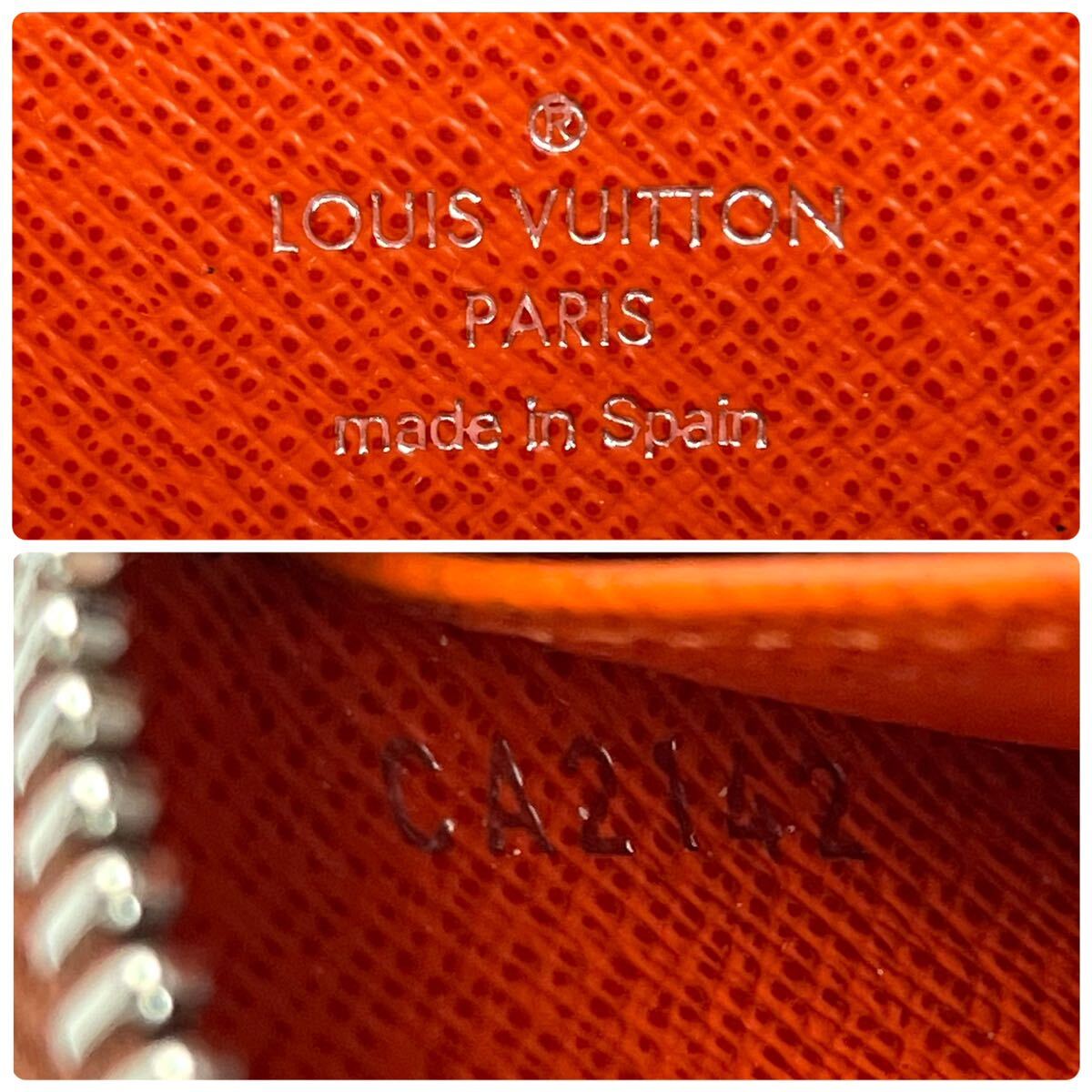 １円～【美品】LOUIS VUITTON ルイヴィトン 長財布 ジッピーウォレット ラウンドファスナー エピ レザー ブラウン 茶 メンズ ビジネス_画像10