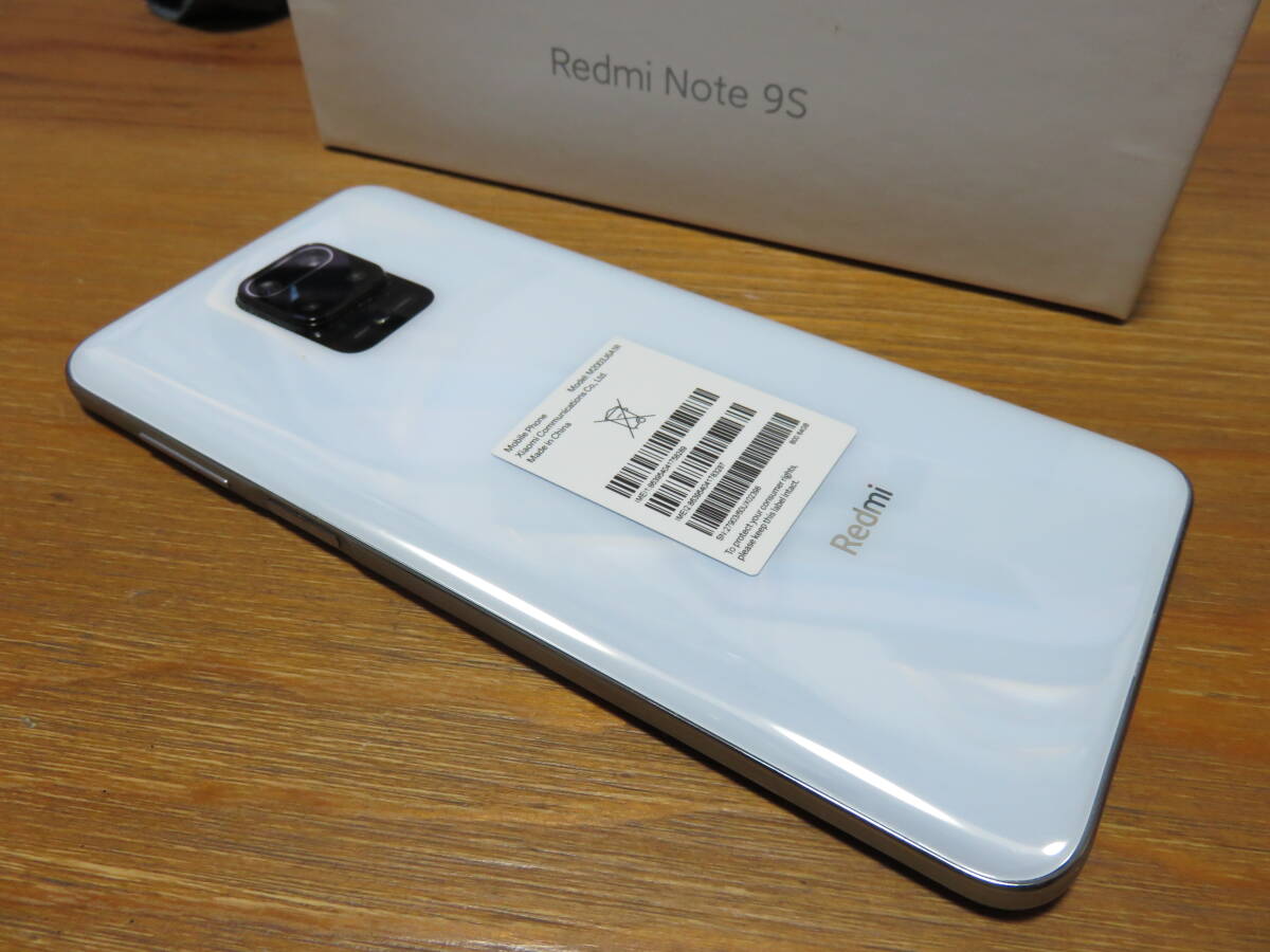 ■■美品送料込 Redmi Note 9S 6.67インチ メモリー4GB ストレージ64GB グレイシャーホワイト SIMフリーの画像2