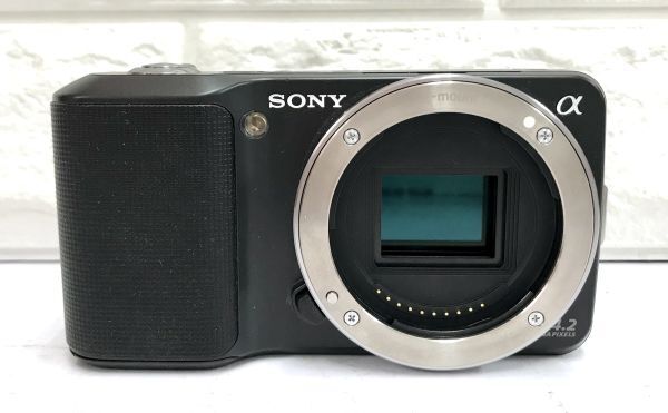 SONY ソニー α NEX-3 ダブルレンズキット ミラーレス 一眼レフ デジタルカメラ E 16mm F2.8 18-55mm F3.5-5.6 動作未確認 fah 4S115の画像2