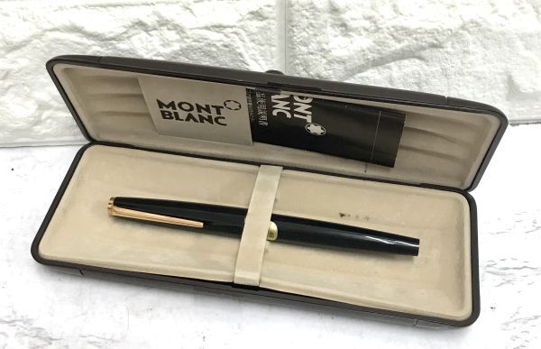 MONTBLANC モンブラン 320 EF ペン先 585 GERMANY 軸カラーブラック 万年筆 筆記用具 文房具 ケース付 筆記未確認 中古 fah 4J019Sの画像1