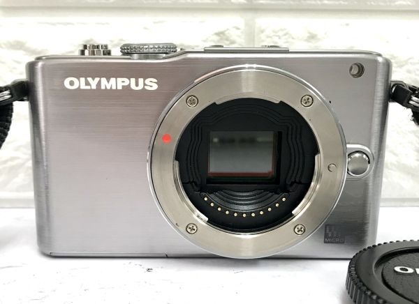 OLYMPUS オリンパス PEN Lite E-PL3 デジタル一眼カメラ M.ZUIKO 40-150mm 1:4-5.6 14-42mm 1:3.5-5.6 レンズ2本 簡単操作確認済 fah 5S014_画像2