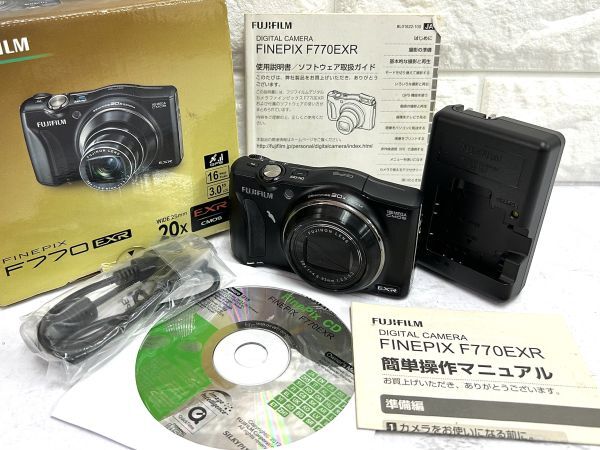 FUJIFILM 富士フィルム FINEPIX F770 EXR ブラック コンパクトデジタルカメラ 通電のみ確認 中古 fah 4K335_画像1