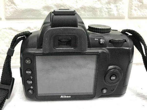Nikon ニコン D3000 デジタル一眼レフカメラ AF-S DX NIKKOR 18-55mm 1:3.5-5.6G VR レンズ 動作未確認 バッテリパック付 fah 5S003_画像3