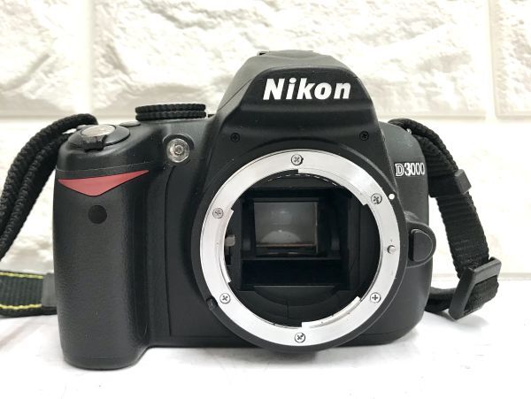 Nikon ニコン D3000 デジタル一眼レフカメラ AF-S DX NIKKOR 18-55mm 1:3.5-5.6G VR レンズ 動作未確認 バッテリパック付 fah 5S003_画像2