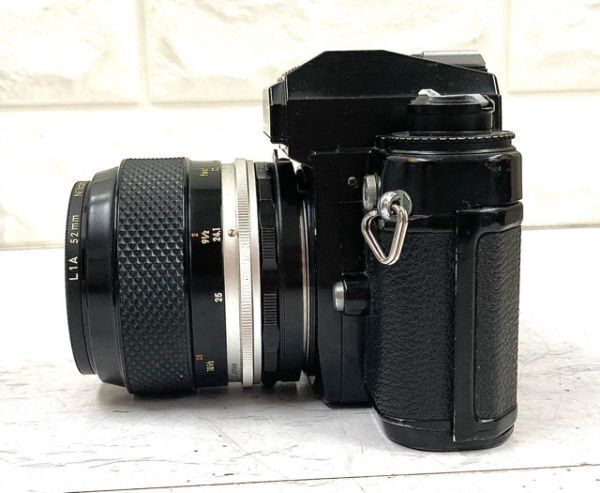 Nikon ニコン FA 一眼レフ フイルムカメラ ブラック+Micro-NIKKOR-P Auto 1:3.5 f=55mm 動作未確認 fah 4A870の画像4