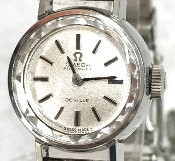 OMEGA オメガ DE VILLE デビル AUTOMATIC 自動巻き レディース カットガラス 腕時計 fah 4H554Sの画像3