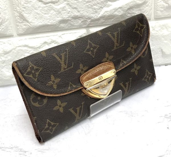 LOUIS VUITTON ルイヴィトン モノグラム ポルトフォイユ ウジェニ M60123 三つ折り 長財布 ウォレット 小銭入れ fah 4S132/10の画像1