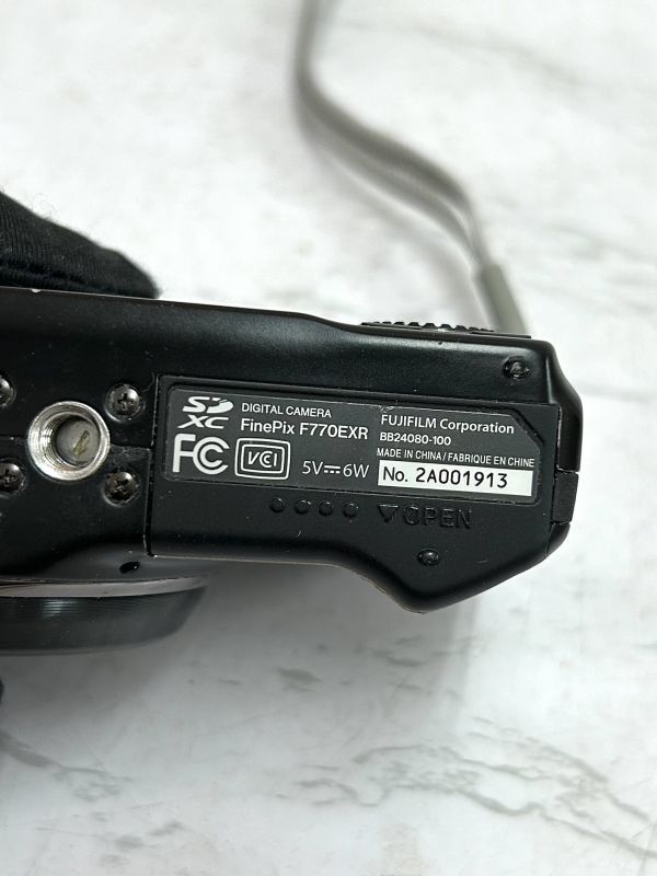 FUJIFILM 富士フィルム FINEPIX F770 EXR ブラック コンパクトデジタルカメラ 通電のみ確認 中古 fah 4K335_画像6