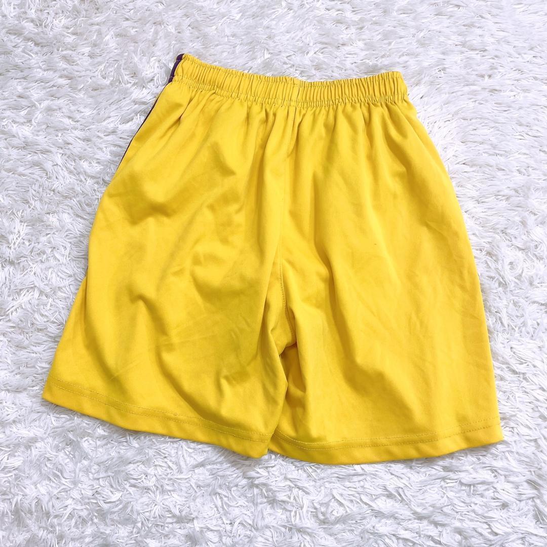 【18831】 キッズ 子供服 ハーフパンツ スイムウェア スポーツウェア 75 イエロー 黄色 かっこいい ライン スポーティー_画像2