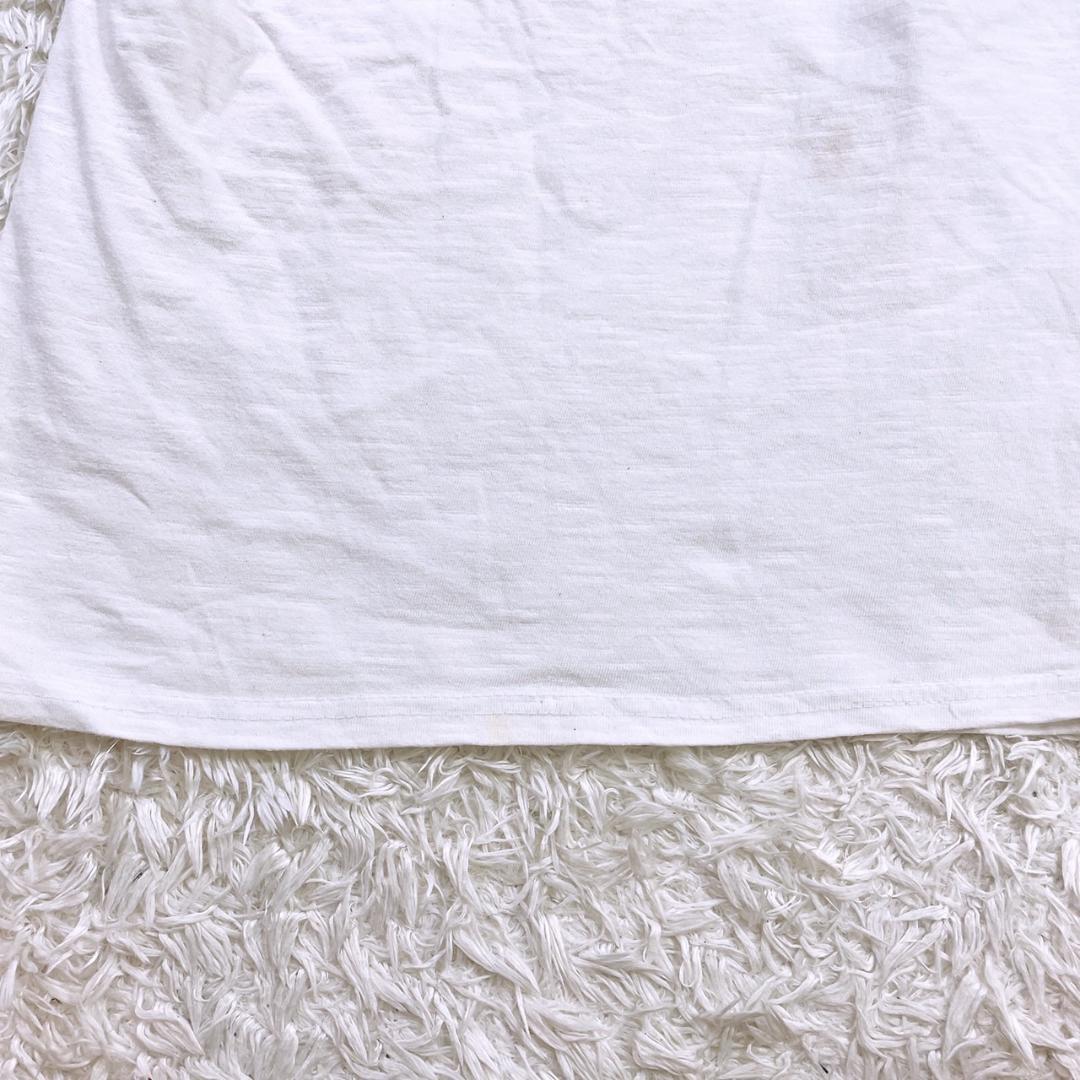 【18726】 キッズ 子供服 トップス Tシャツ レース袖 タンクトップ 白　ホワイト ノースリーブ プリント かわいい_画像6