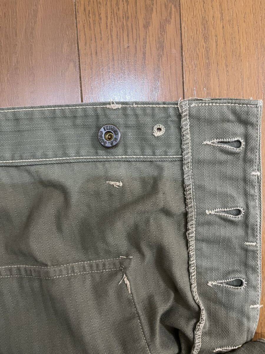  очень редкий USMC P-44 HBT TROUSERS Monkey брюки Downtown . рисовое поле 