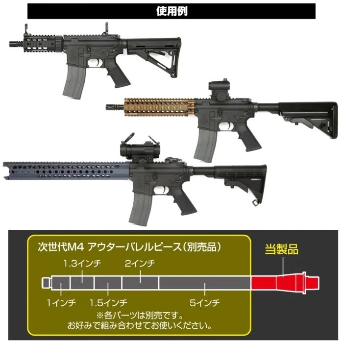 LAYLAX M4MWS アウターバレルベース GBB 東京マルイ 電動ガン M4A1 ファーストファクトリー_画像6